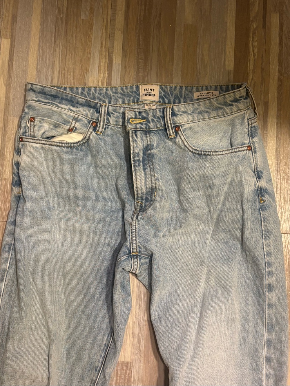 Flint and Tinder Light Blue Straight-Leg Men’s Jeans